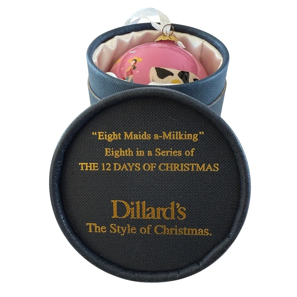 Dillard's‎ Christmas Ornament The 12 Days of Christmas Series 8 Maids a Milking